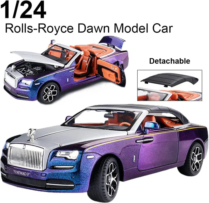 Rolls-Royce Convertible Super Sports - Diecast Metal Car - Scale 1:24