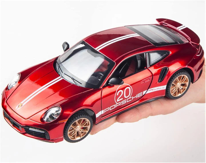 Porsche Turbo 911 - Diecast Metal Car - Scale 1:32 / 1:24