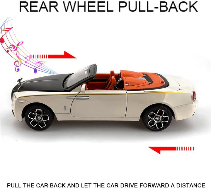 Rolls-Royce Convertible Super Sports - Diecast Metal Car - Scale 1:24