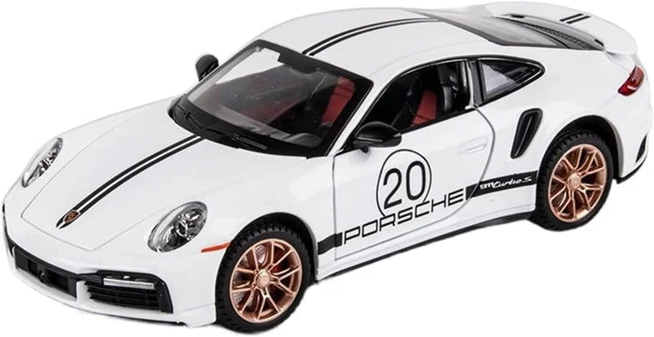 Porsche Turbo 911 - Diecast Metal Car - Scale 1:32 / 1:24