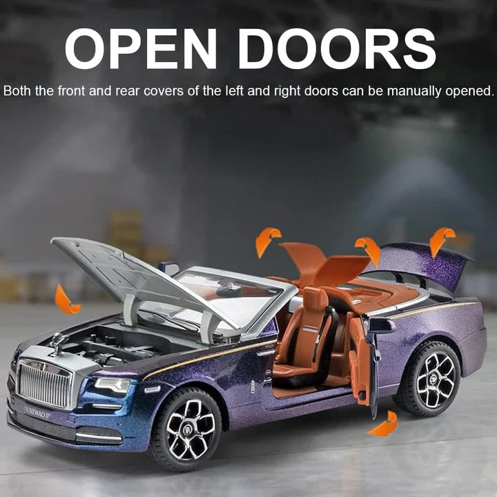 Rolls-Royce Convertible Super Sports - Diecast Metal Car - Scale 1:24