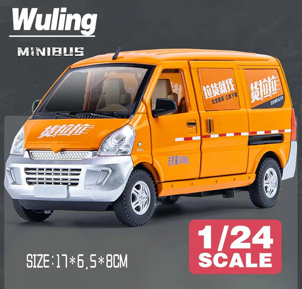 Wuling Postal Van - Diecast Metal Car - Scale 1:24