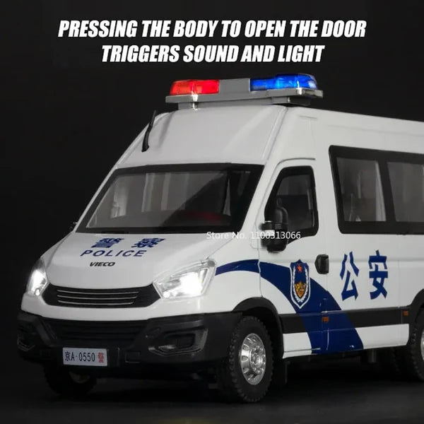 Police Van - Diecast Metal Car - Scale 1:24