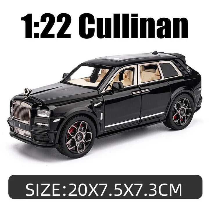 Rolls Royce Cullinan White-Red - Diecast Metal Car - Scale 1:24