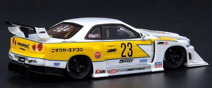 Lbwk Nissan E-r34 Super Silhouette Skyline Gtr - Diecast Metal Car - Scale 1:24