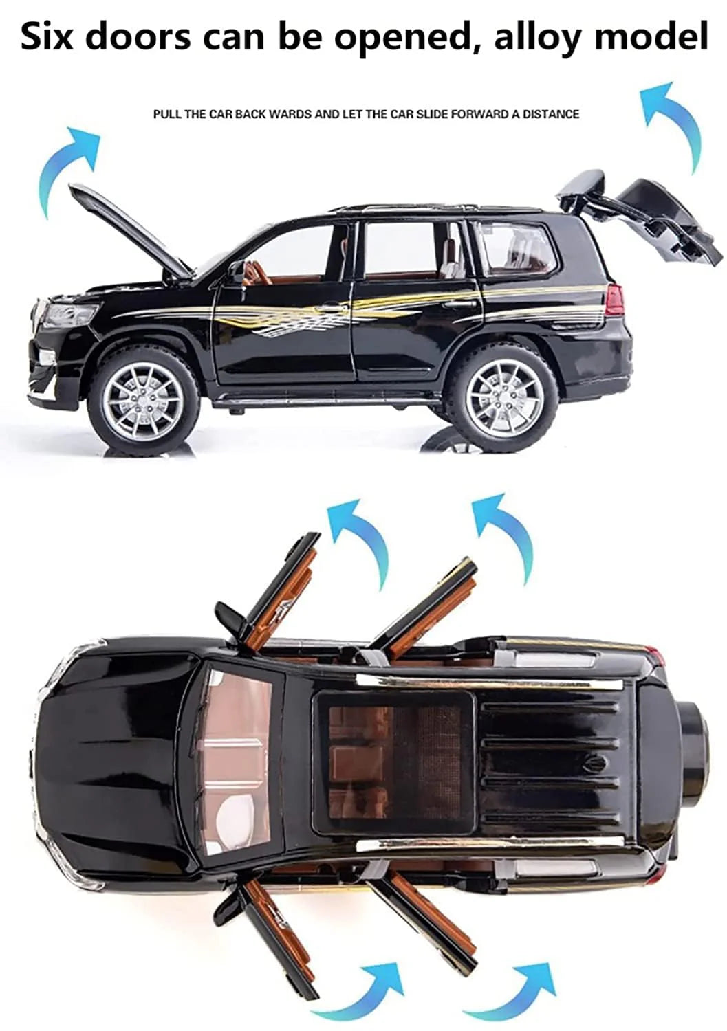 Toyota  Land Cruiser Prado - Diecast Metal Car - Scale 1:32 / 1:24