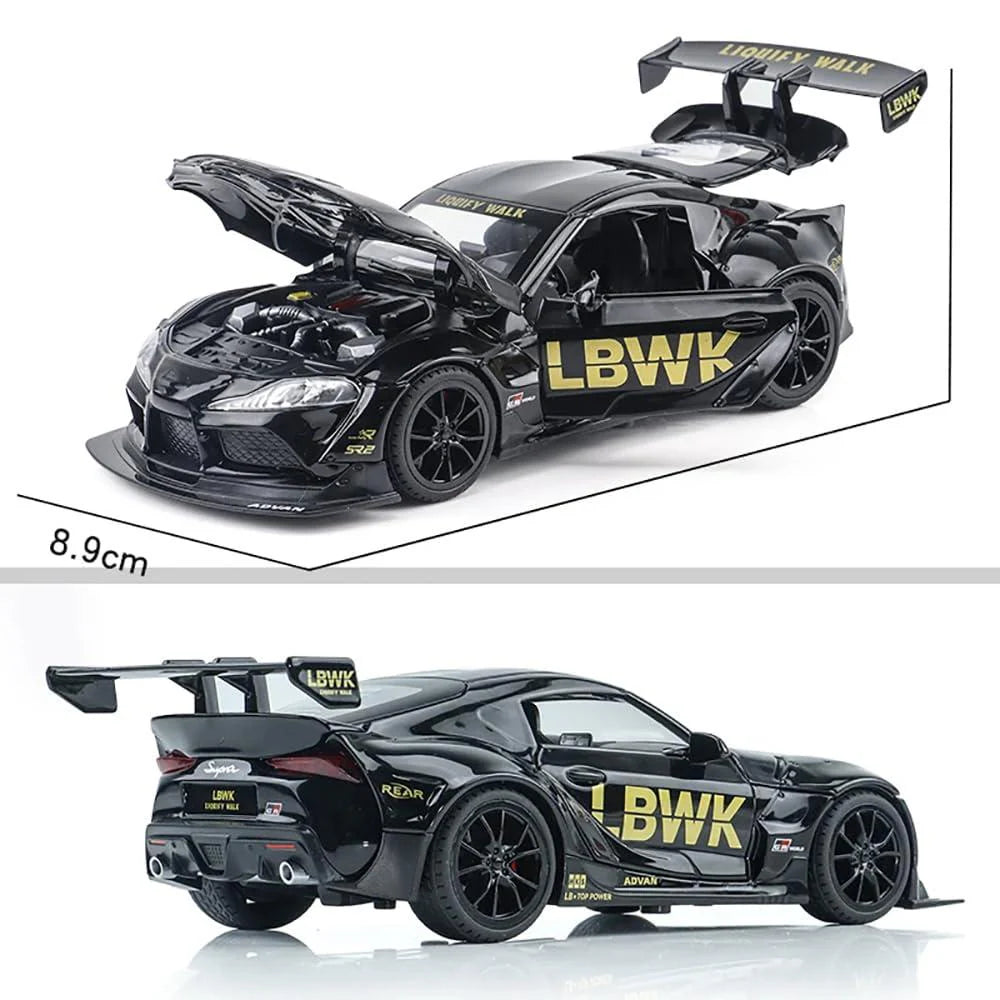 LBWK Toyota Supra GR - Diecast Metal Car - Scale 1:24