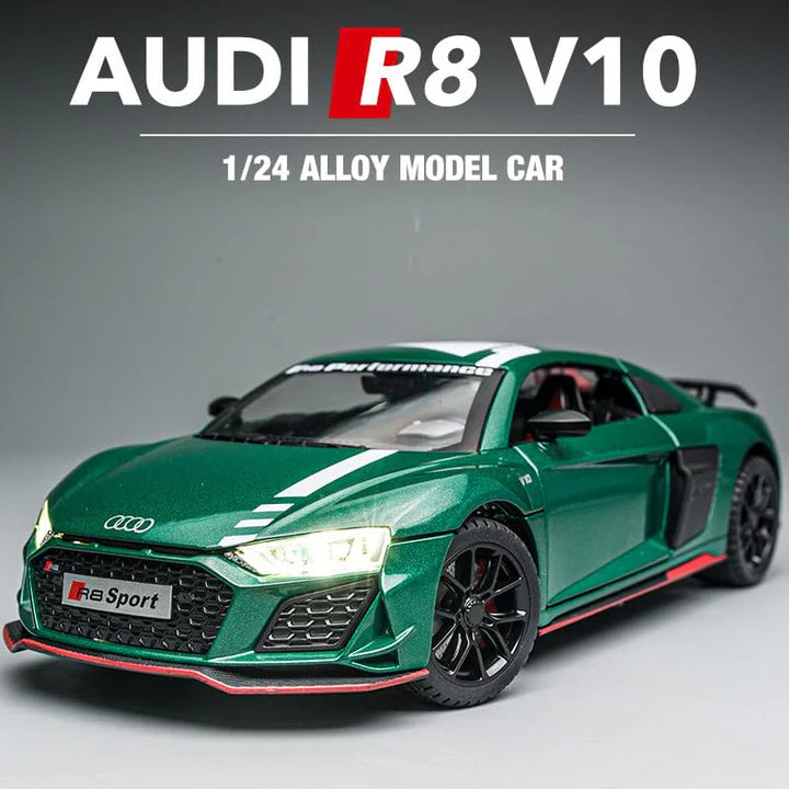 Audi R8 V10 - Diecast Metal Car - Scale 1:24/1:32