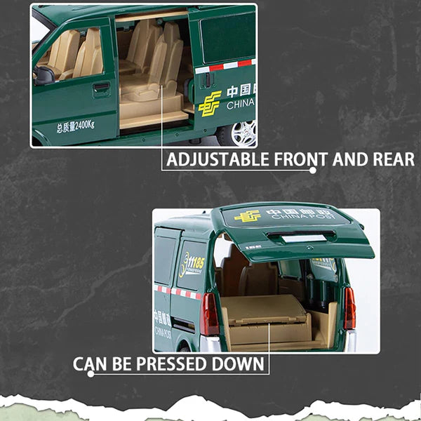 Wuling Postal Van - Diecast Metal Car - Scale 1:24