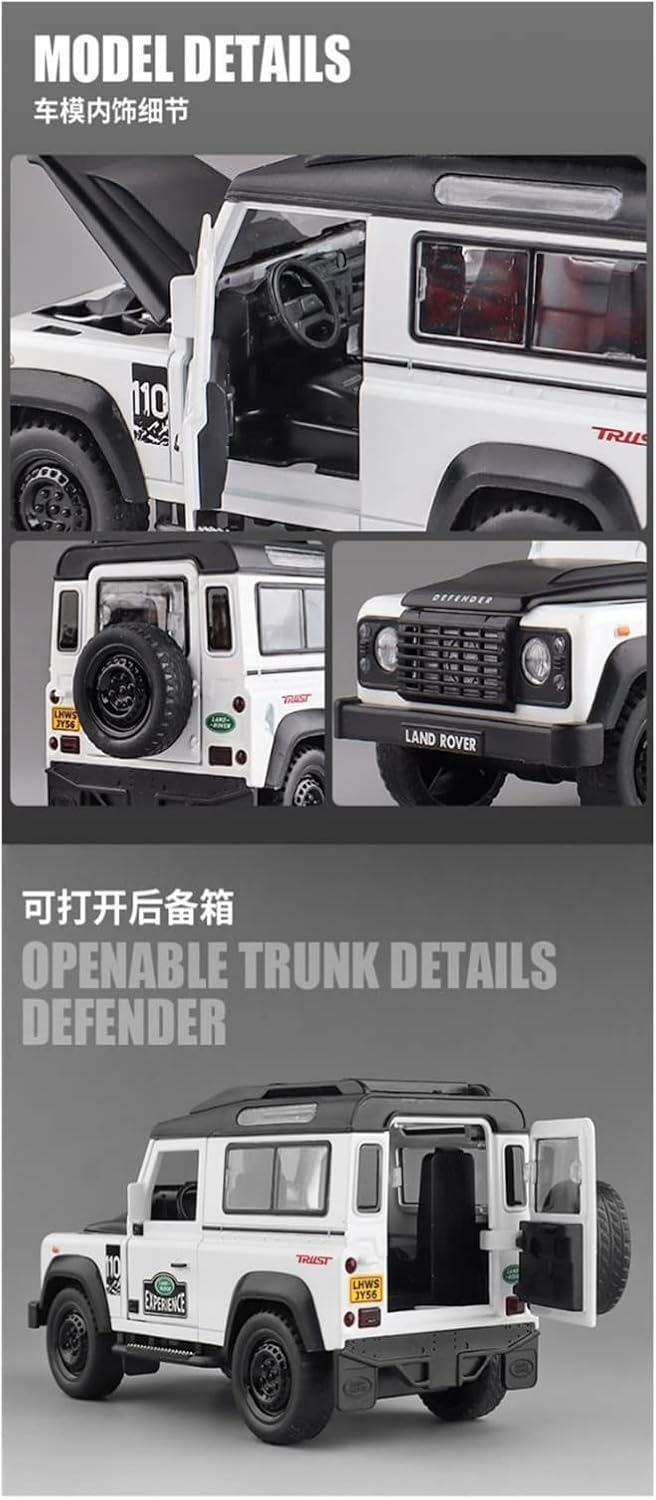 Land Rover Defender Experience Model - Diecast Metal Car - Scale 1:32