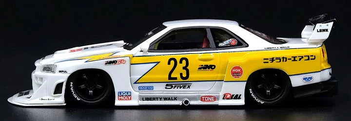 Lbwk Nissan E-r34 Super Silhouette Skyline Gtr - Diecast Metal Car - Scale 1:24