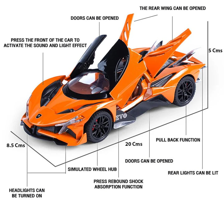 Apollo Sport  - Diecast Metal Car - Scale 1:24/1:32