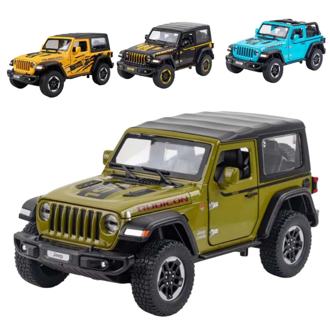Jeep Rubicon - Diecast Metal Car - Scale 1:32 / 1:24