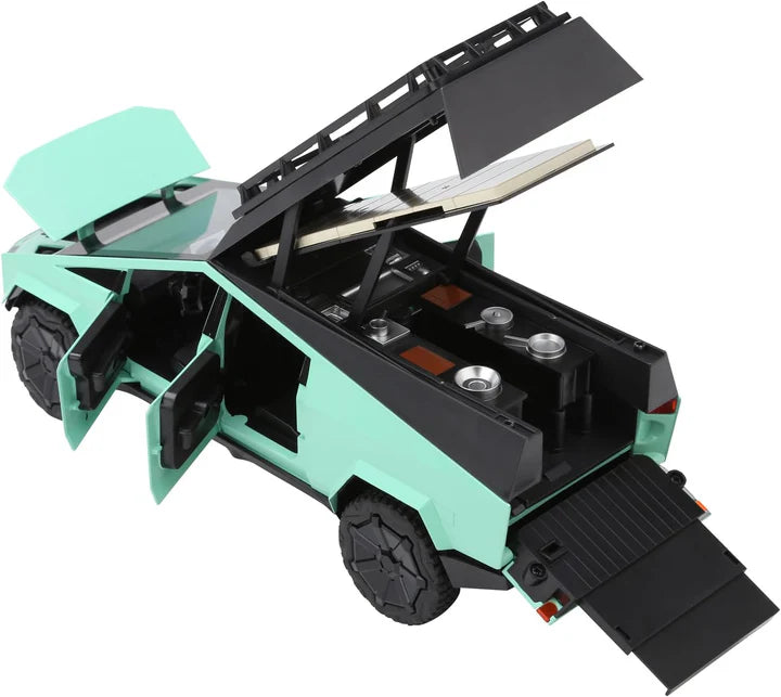 Tesla Cybertruck Pickup Camping RV - Diecast Metal Car - Scale 1:24