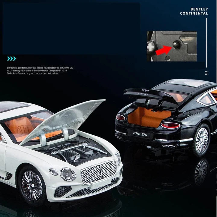 Bentley Continental Gt- Diecast Metal Car - Scale 1:24