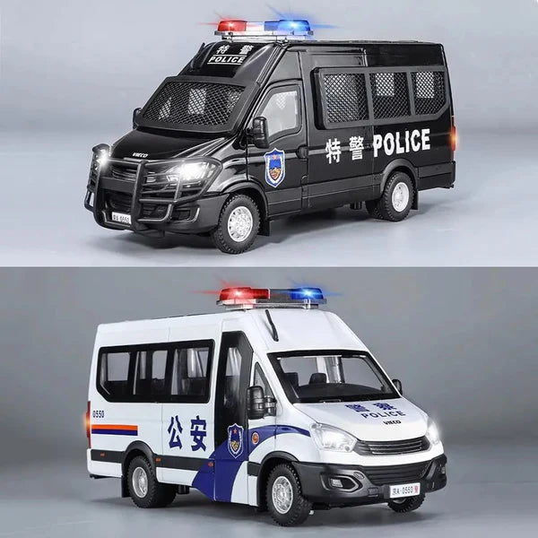 Police Van - Diecast Metal Car - Scale 1:24