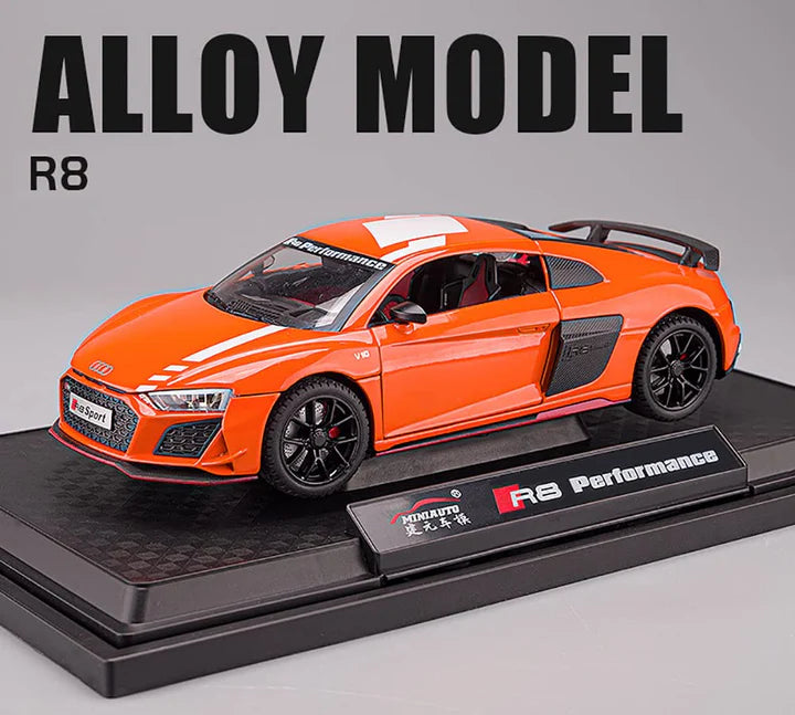 Audi R8 V10 - Diecast Metal Car - Scale 1:24/1:32