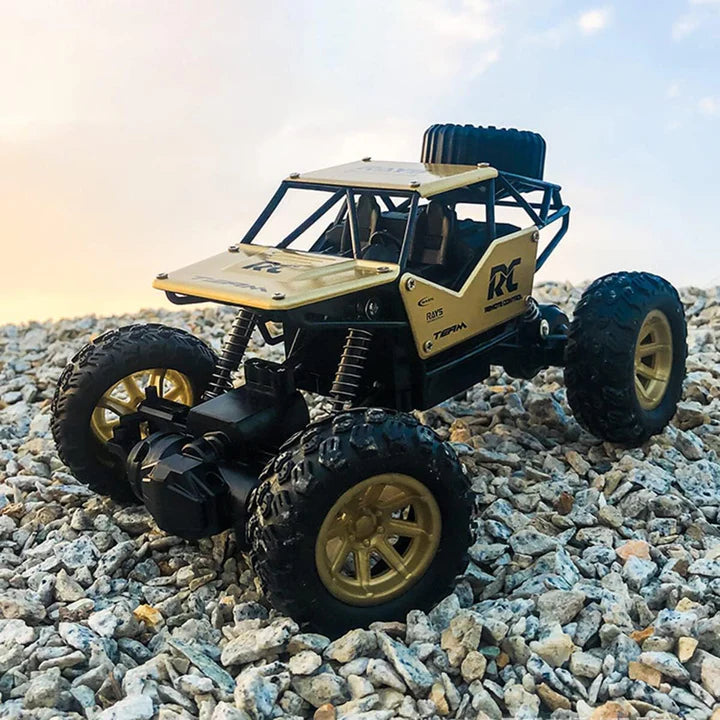 Mini Alloy Remote Controlled Rock Car RC Monster Truck - 1:18 Scale