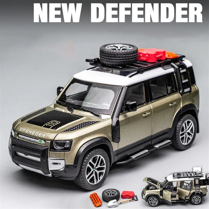 Land Rover Defender Vehicle - Diecast Metal Car - Scale 1:24