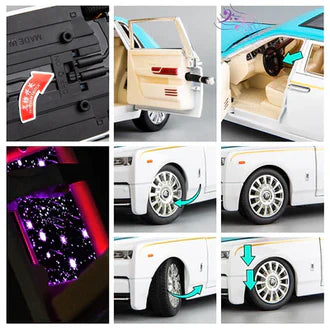 Rolls-Royce Phantom Black - Diecast Metal Car - Scale 1:32 / 1:24