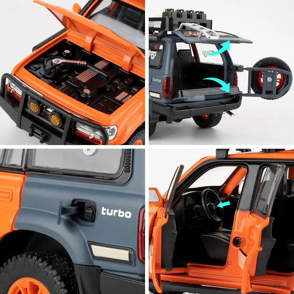 Toyota Land Cruiser LC80 - Diecast Metal Car - Scale 1:24