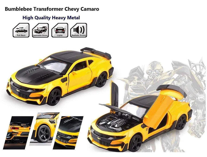 Chevrolet Camaro Bumblebee - Diecast Metal Car - Scale 1:24