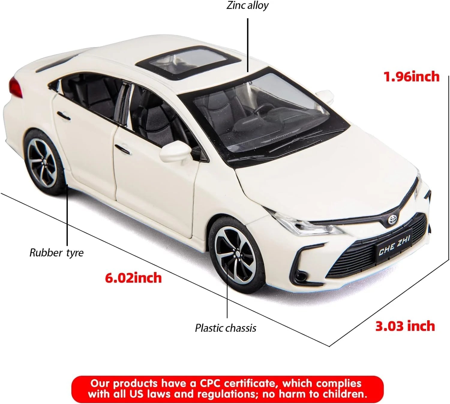 Toyota Corolla - Diecast Metal Car - Scale 1:32