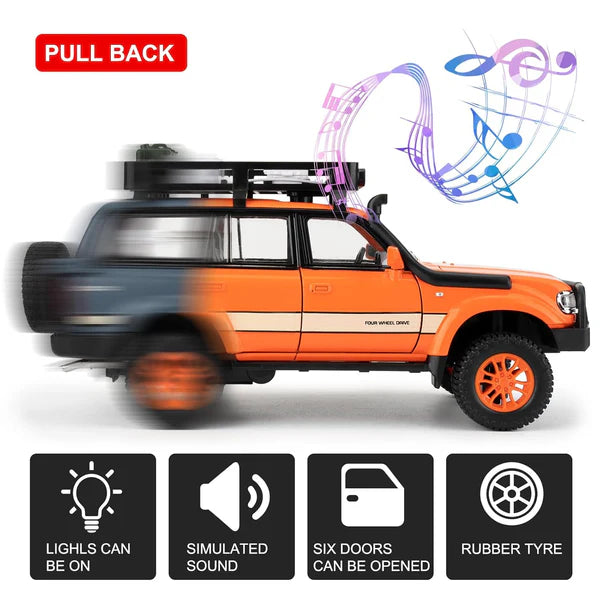 Toyota Land Cruiser LC80 - Diecast Metal Car - Scale 1:24