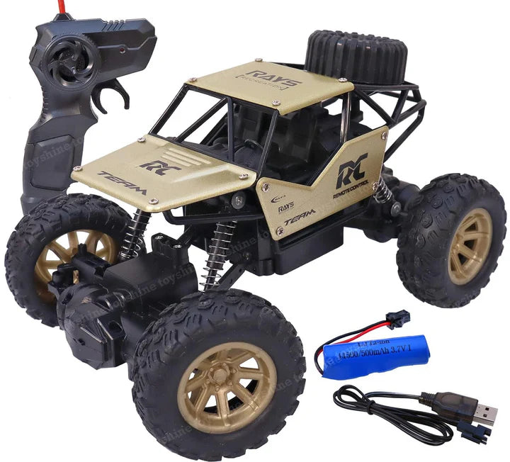 Mini Alloy Remote Controlled Rock Car RC Monster Truck - 1:18 Scale