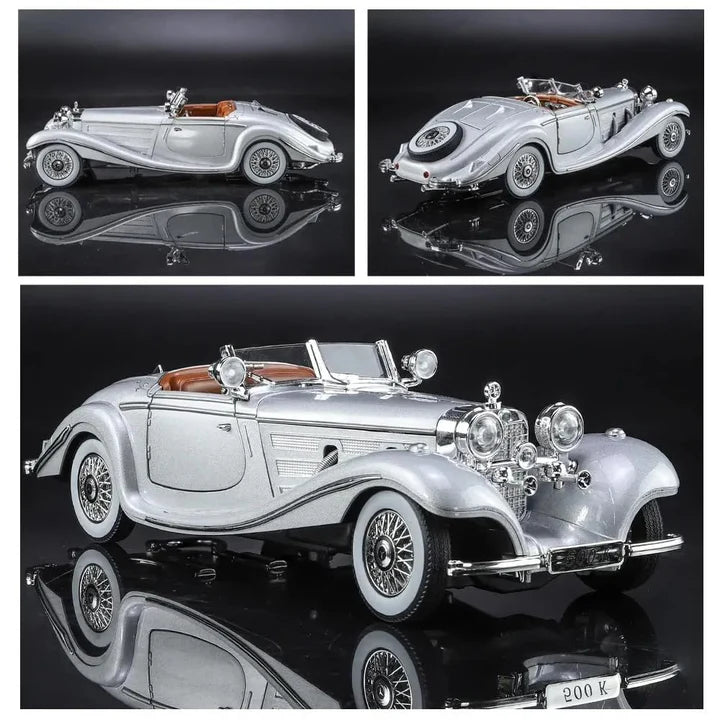 1936 Mercedes-Benz 500K - Diecast Metal Car - Scale 1:24