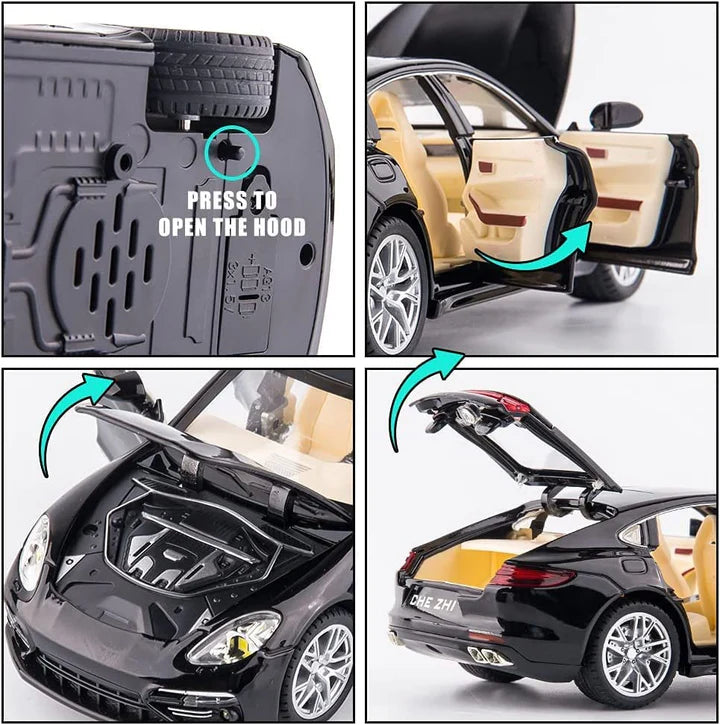 BIG SIZE PORCHE PALAMORA - Diecast Metal Car - Scale 1:24