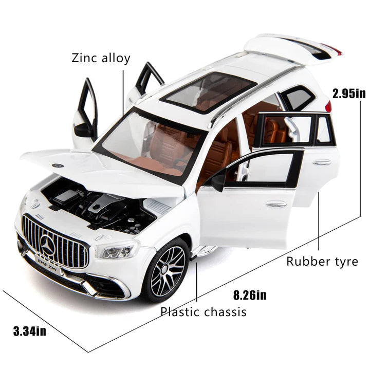 Mercedes Amg Gls63 - Diecast Metal Car - Scale 1:24/1:32