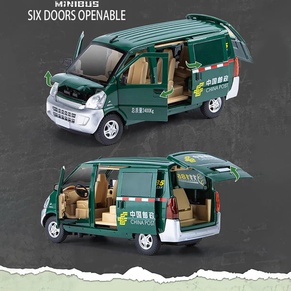 Wuling Postal Van - Diecast Metal Car - Scale 1:24