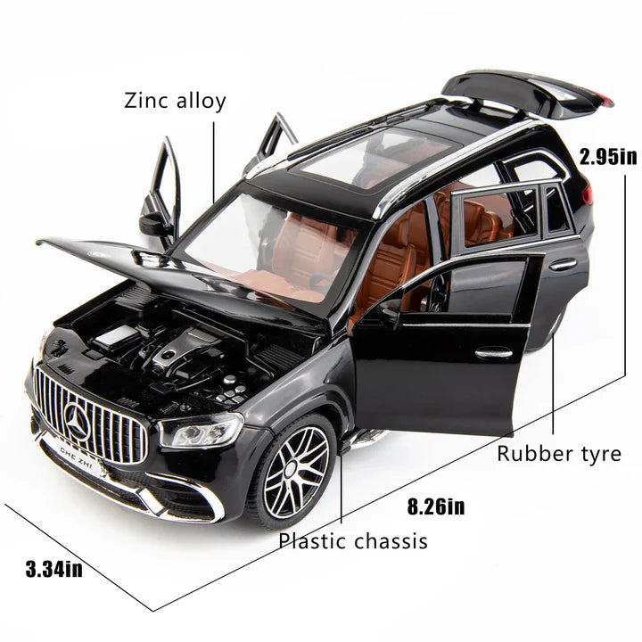 Mercedes Amg Gls63 - Diecast Metal Car - Scale 1:24/1:32