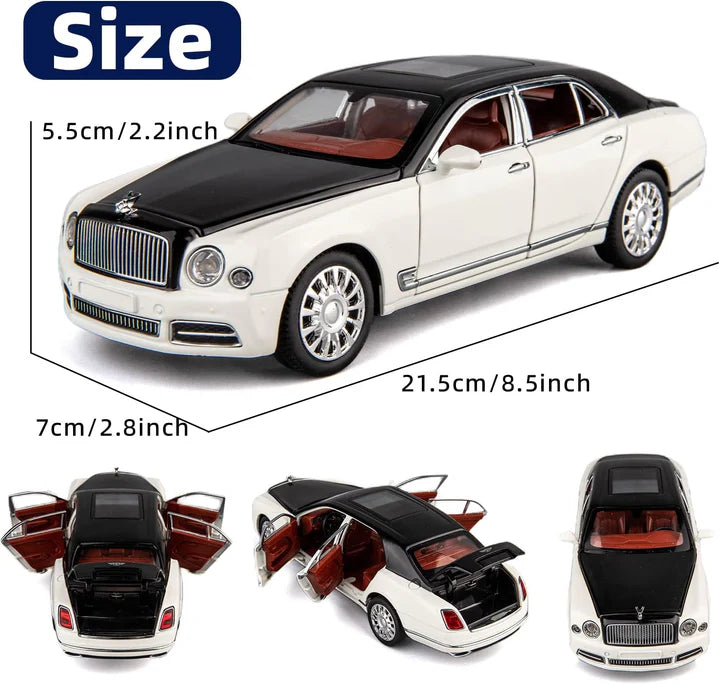 Bentley Mulsanne- Diecast Metal Car - Scale 1:24