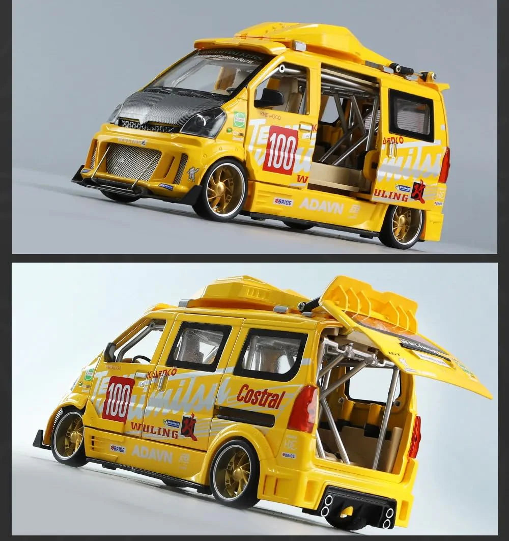 Wuling Track Sports Van - Diecast Metal Car - Scale 1:24