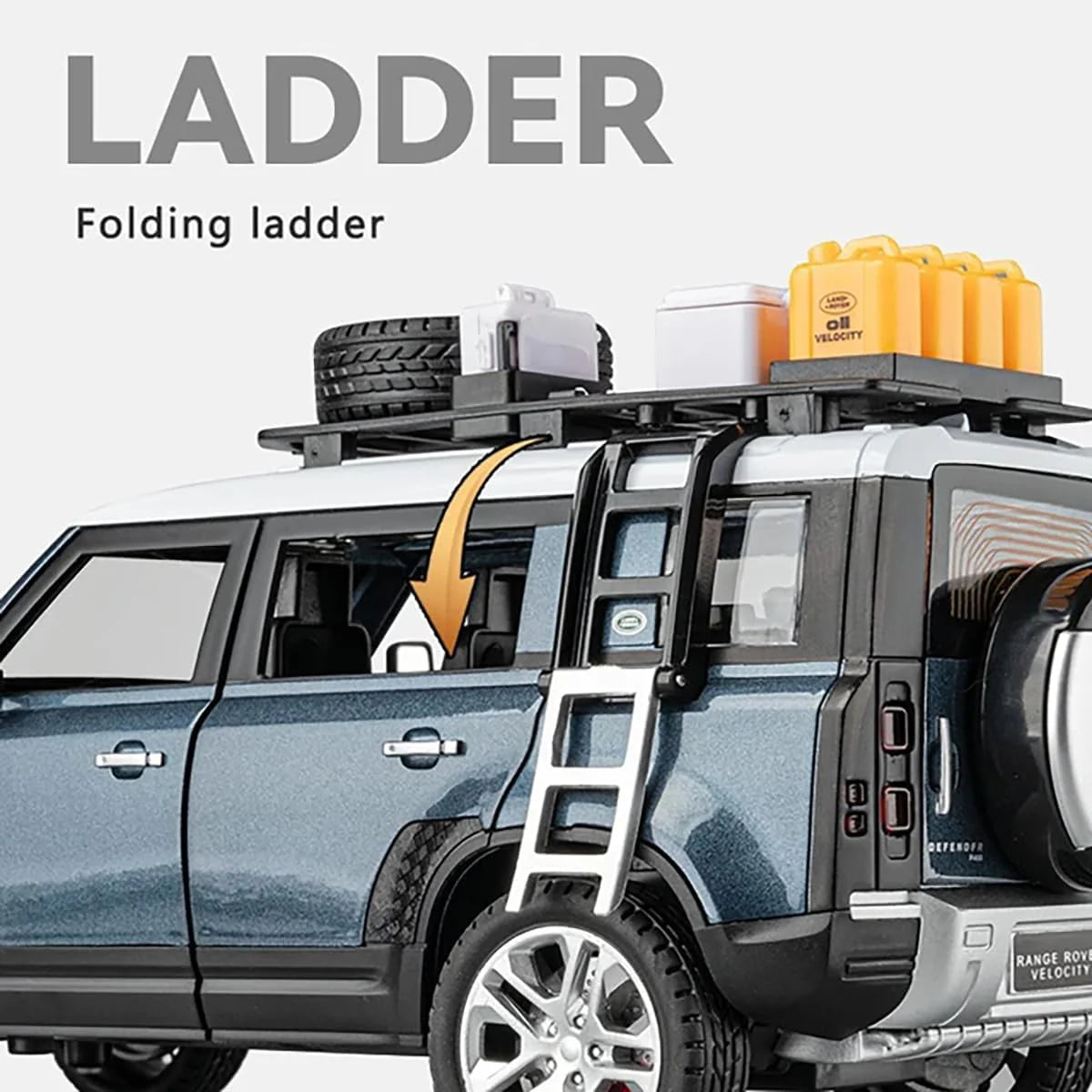 Land Rover Defender Outdoor Edition - Diecast Metal Car - Scale 1:32