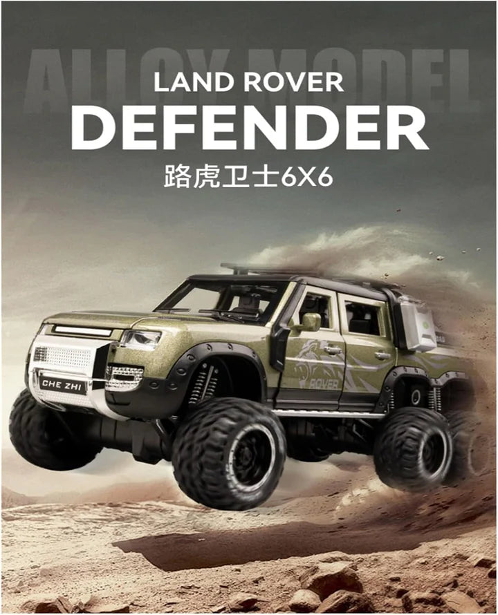 Land Rover Defender Guard 6x6  - Diecast Metal Car - Scale 1:24