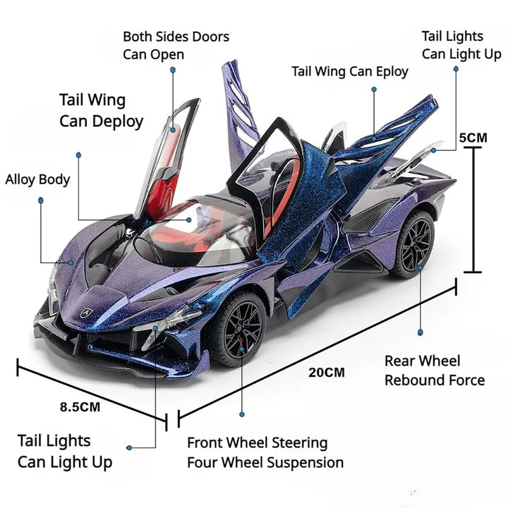 Apollo Sport  - Diecast Metal Car - Scale 1:24/1:32