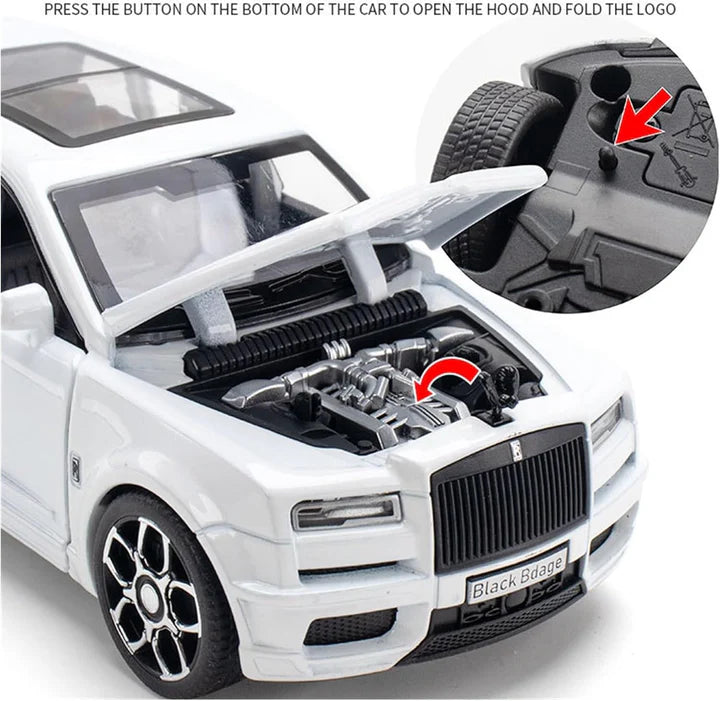 Rolls Royce Cullinan Trailer - Diecast Metal Car - Scale 1:24