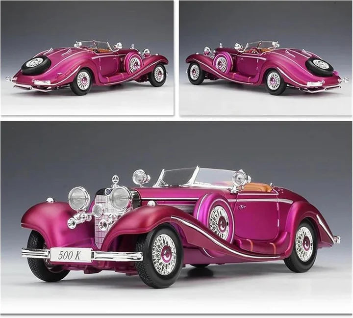 1936 Mercedes-Benz 500K - Diecast Metal Car - Scale 1:24