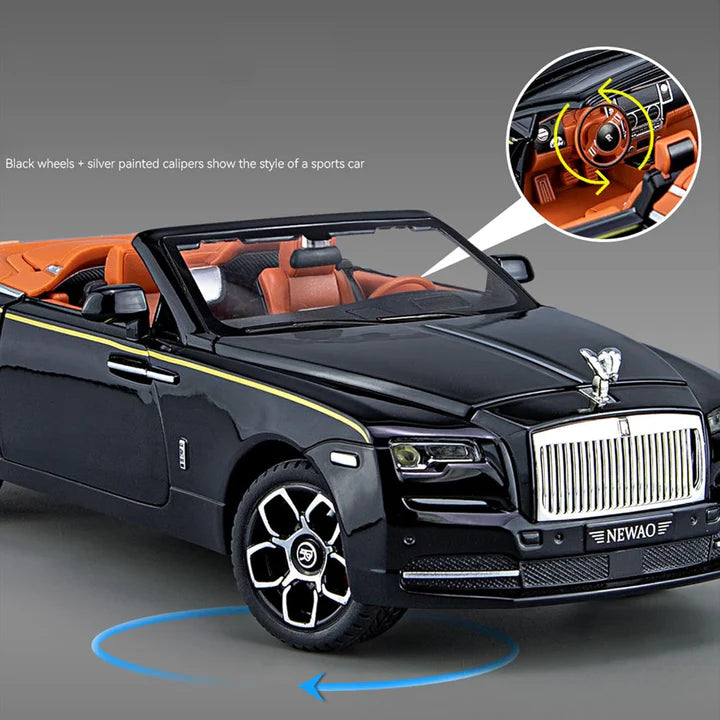 Rolls-Royce Convertible Super Sports - Diecast Metal Car - Scale 1:24