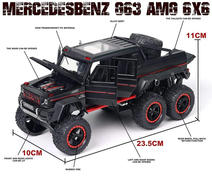 Mercedes AMG 6X6 - Diecast Metal Car - Scale 1:24