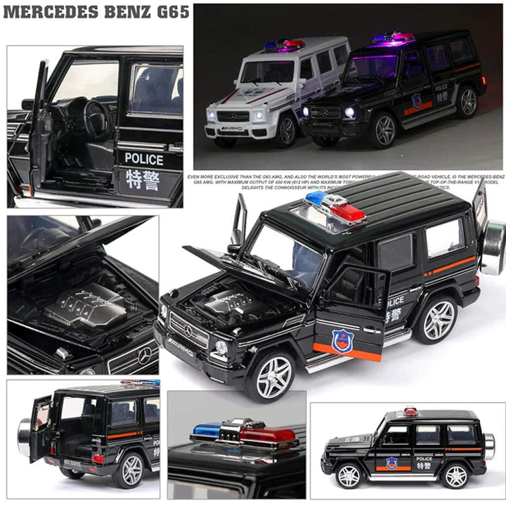 Mercedes Amg G65 Police - Diecast Metal Car - Scale 1:32