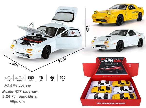 Mazda Savanna RX-7 - Diecast Metal Car - Scale 1:24