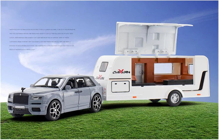 Rolls Royce Cullinan Trailer - Diecast Metal Car - Scale 1:24