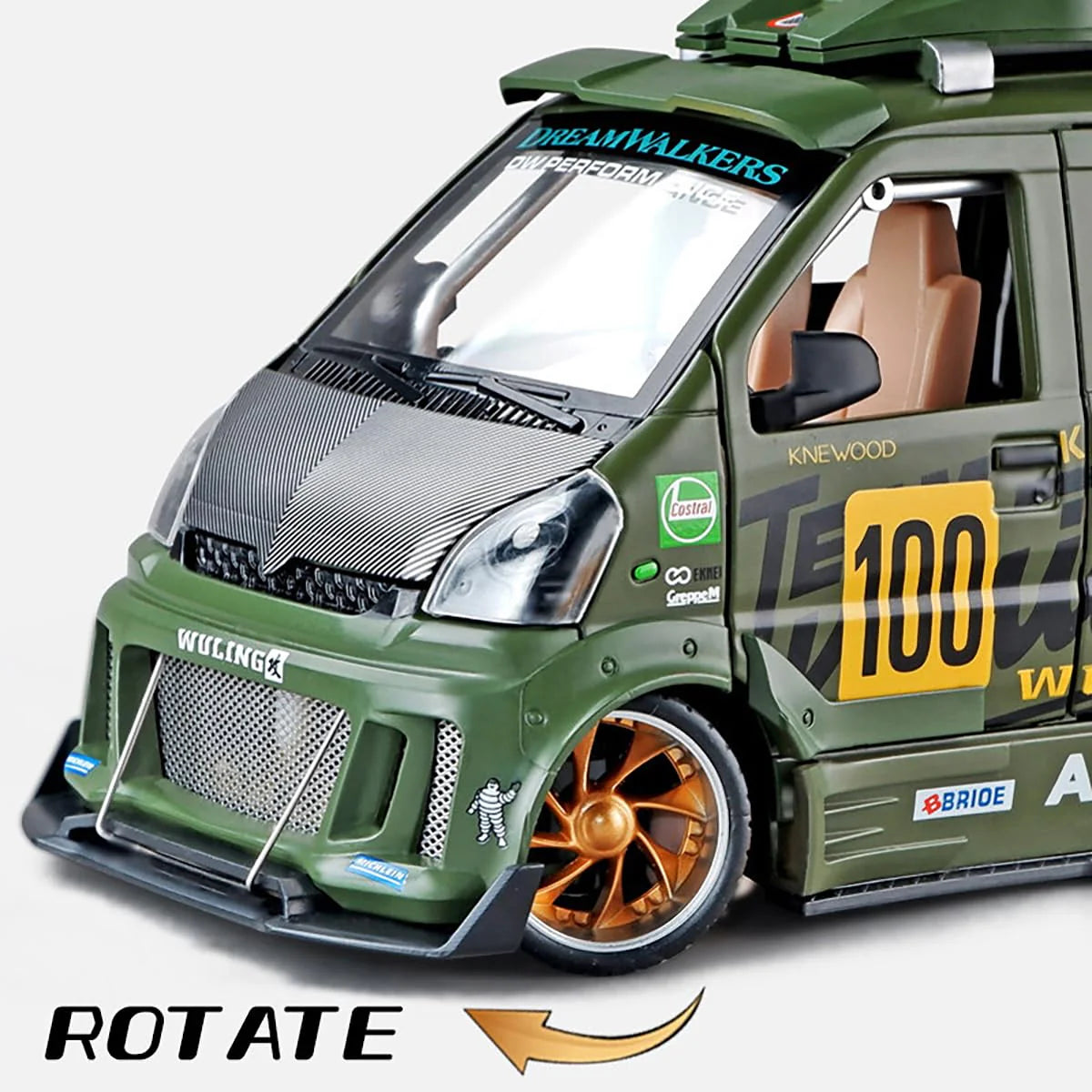 Wuling Track Sports Van - Diecast Metal Car - Scale 1:24