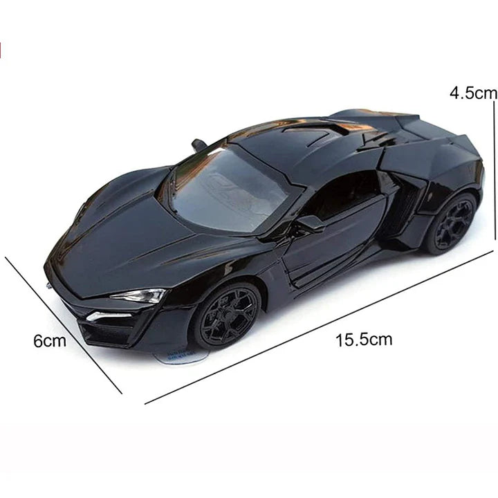 LYKAN HYPER SPORT - Diecast Metal Car - Scale 1:32
