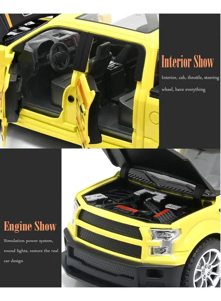 Raptor F150 Pickup Truck - Diecast Metal Car - Scale 1:24