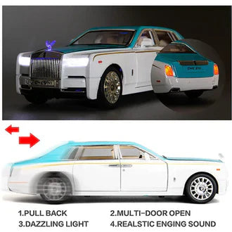 Rolls-Royce Phantom Black - Diecast Metal Car - Scale 1:32 / 1:24